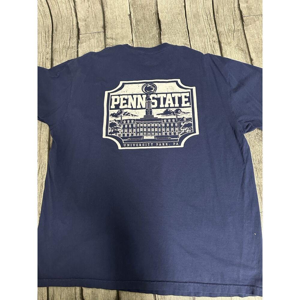 NWOT Adult Comfort Colors Penn State Nittany Lions Cotton Tshirt 2XL Navy XXL SS - Picture 8 of 9